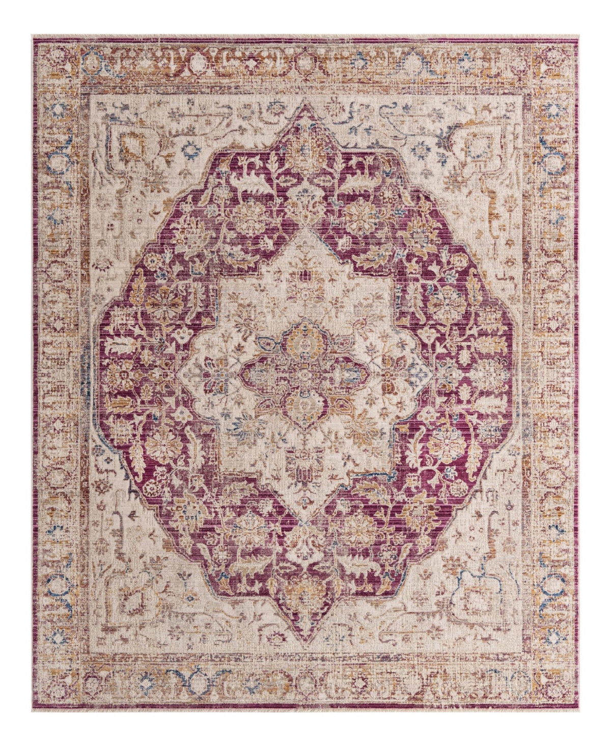 Bayshore Home Closeout!  High-low Pile Iyer Iye08 7'10" X 9'8" Area Rug In Lavender