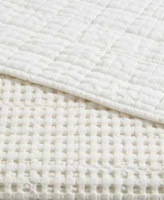 Mills Waffle Stitched Quilted Throw, 60" x 50"