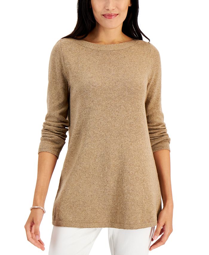 Tan top tunic sweater