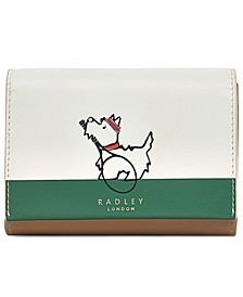 Women's Time For Tennis Medium Leather Flapover Wallet