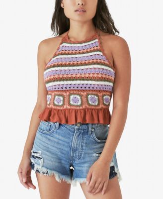 Lucky Brand - Crocheted Halter Top