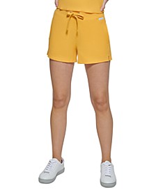 Women's Waffle-Knit Mid-Rise Pull-On Shorts  