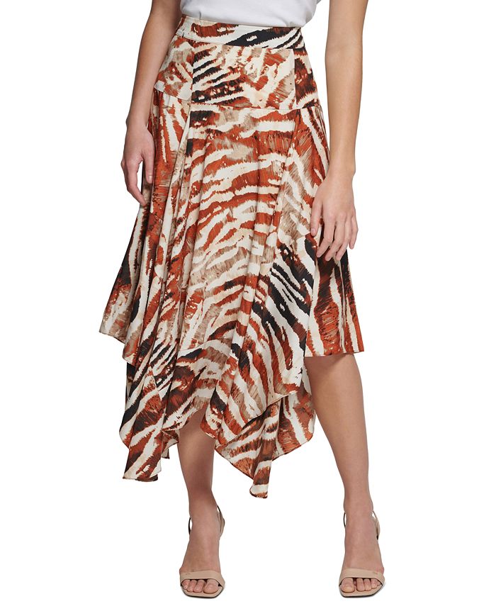 Leopard print online handkerchief skirt