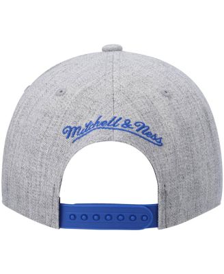 Men's Heathered Gray Los Angeles Lakers Hardwood Classics Team 2.0 Snapback Hat