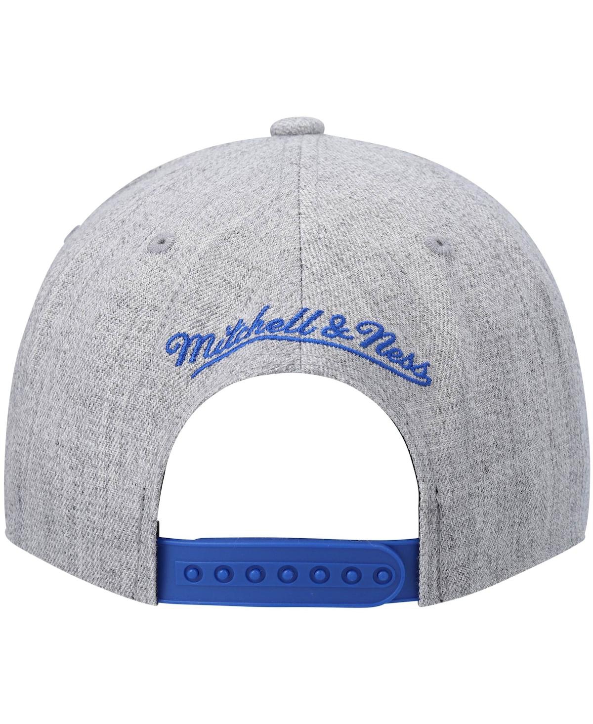 Mitchell & Ness Men's  Heathered Gray Los Angeles Lakers Hardwood Classics Team 2.0 Snapback Hat In Heathered Gray