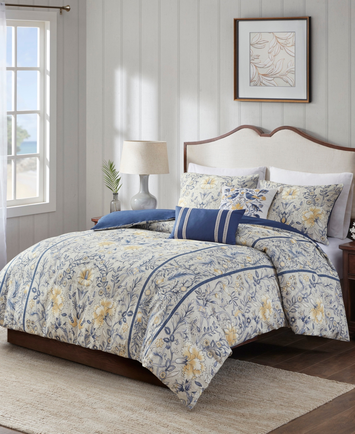 Harbor House Livia Oversized Cotton 5-Pc. Duvet Cover Set