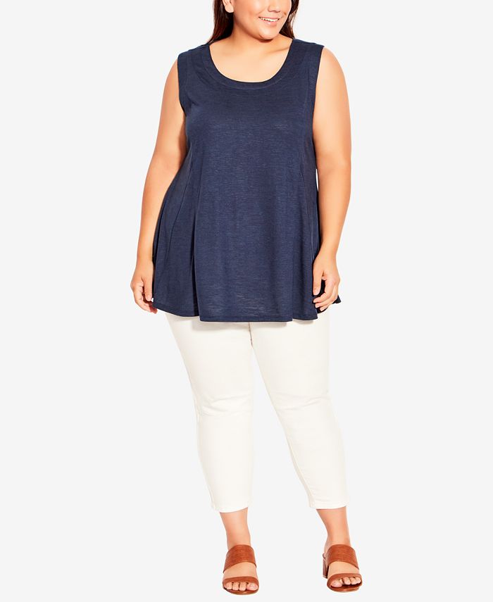 Avenue Plus Size Fit N Flare Tank Top Macys 5876