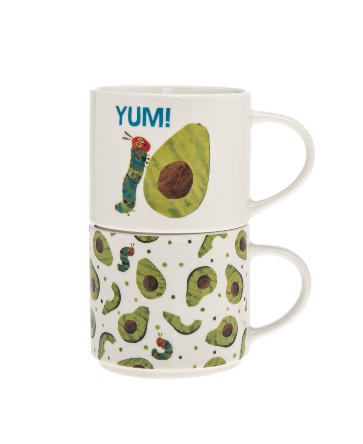 Shop Godinger The World Of Eric Carle, The Very Hungry Caterpillar Berry Stack Mug, Set Of 2 In White