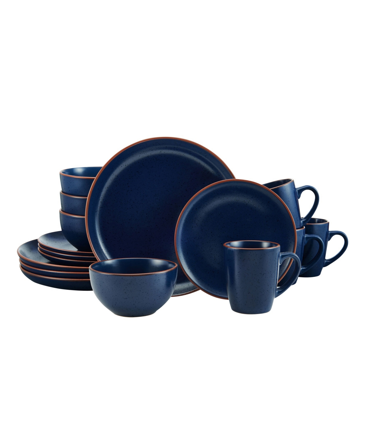 Hunter 16 Piece Dinnerware Set - Black