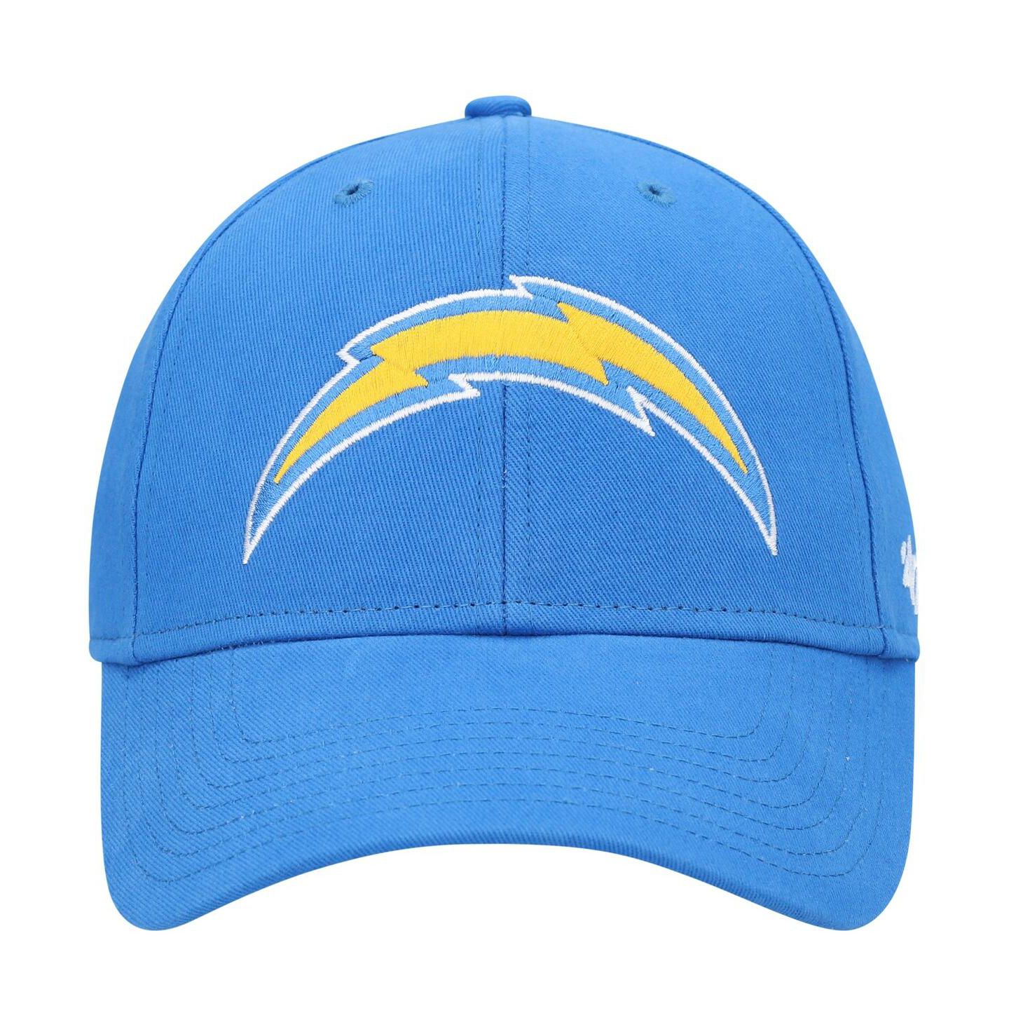 Кепка '47 Brand Powder Blue Los Angeles Chargers Basic MVP Adjustable Hat для мальчиков — фото 3