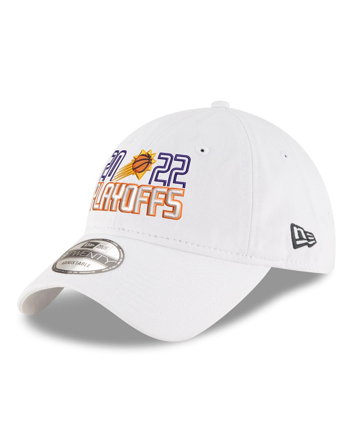 New Era White Phoenix Suns 2022 Nba Playoffs Bubble Letter 9twenty Adjustable Hat In White