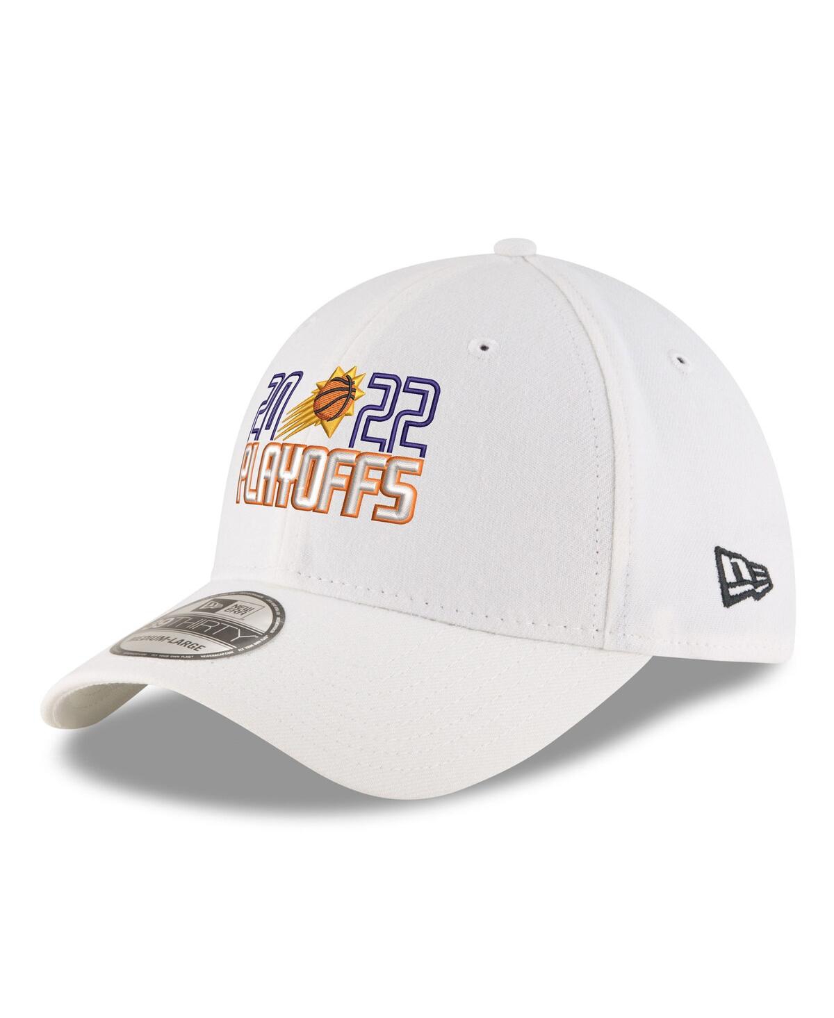 Men's New EraPhoenix Suns 2022 Nba Playoffs Bubble Letter 39THIRTY Flex Hat - White