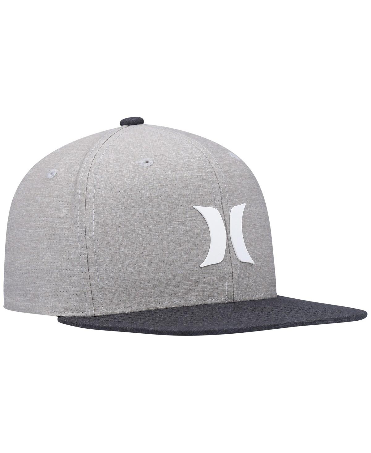Shop Hurley Men's  Gray Phantom Core Snapback Hat