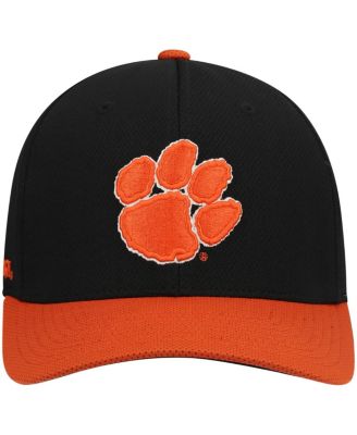 Men's Black, Orange Clemson Tigers Two-Tone Reflex Hybrid Tech Flex Hat