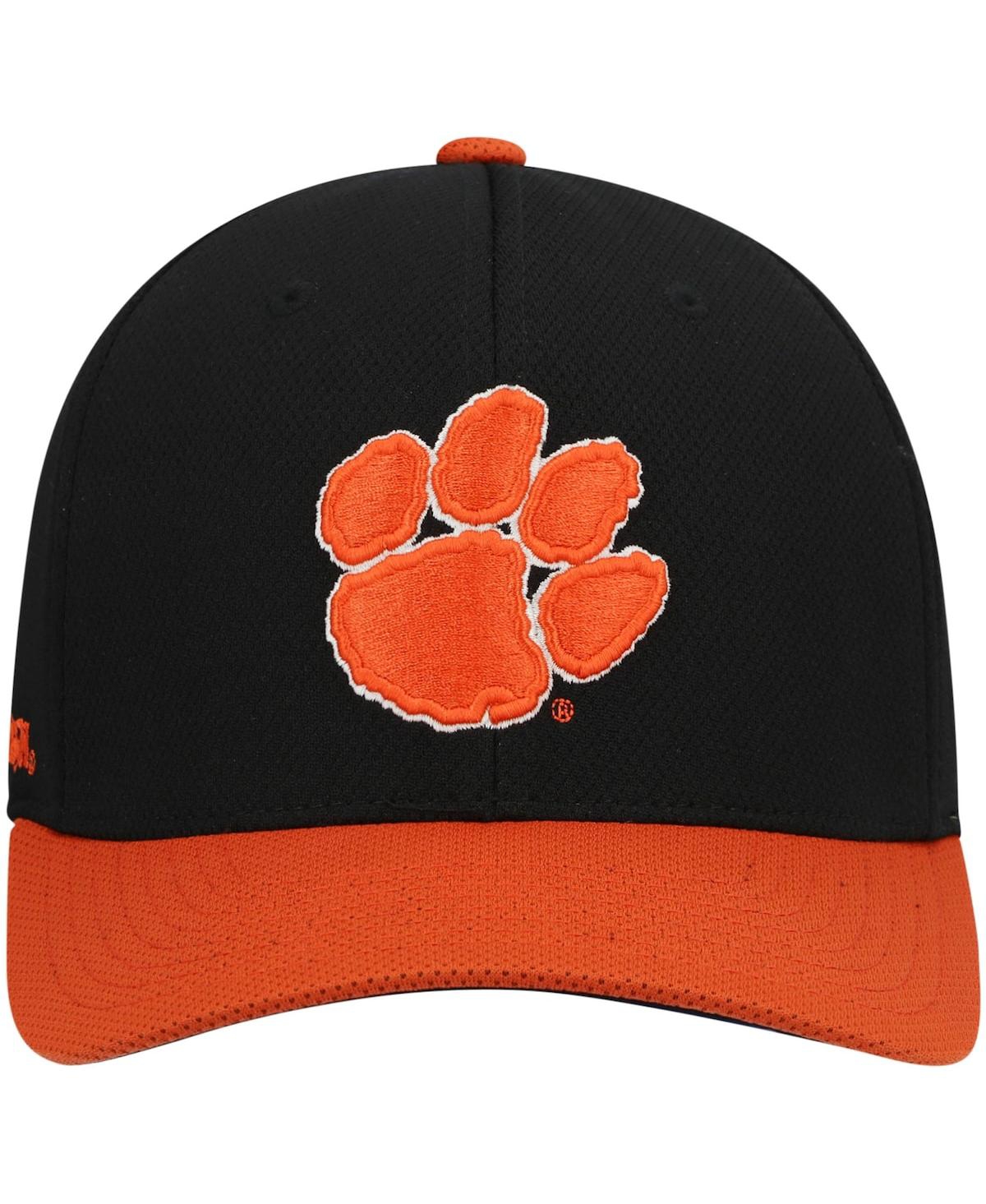 Shop Top Of The World Men's  Black, Orange Clemson Tigers Two-tone Reflex Hybrid Tech Flex Hat In Black,orange