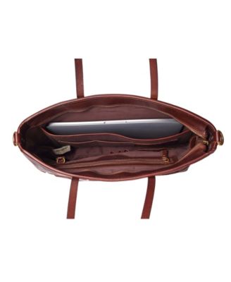 Women's Genuine Leather Prism Tote Bag