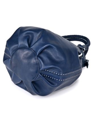 Women's Genuine Leather Pumpkin Bucket Bag