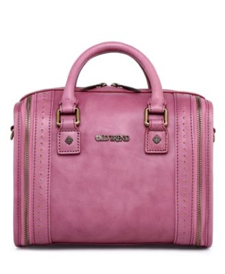 Women's Genuine Leather Mini Trunk Crossbody Bag