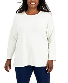 Plus Size French Terry Tunic, Created for Macy's