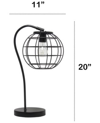 Lalia Home Arched Metal Cage Table Lamp