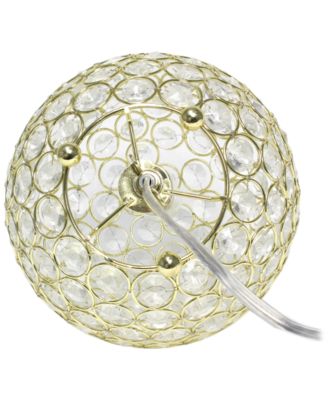 Elipse 8" Crystal Ball Sequin Table Lamp