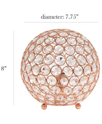 Elipse 8" Crystal Ball Sequin Table Lamp