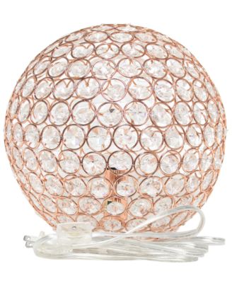 Elipse 10" Crystal Ball Sequin Table Lamp