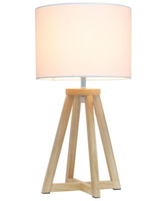 Interlocked Triangular Wood Table Lamp