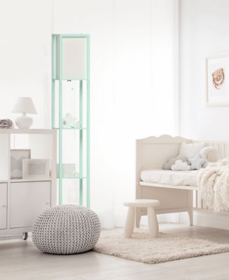 Elegant Designs Romantic Cascading Crystal and Chrome Floor Lamp