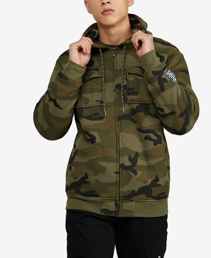 Mens camo sherpa best sale hoodie