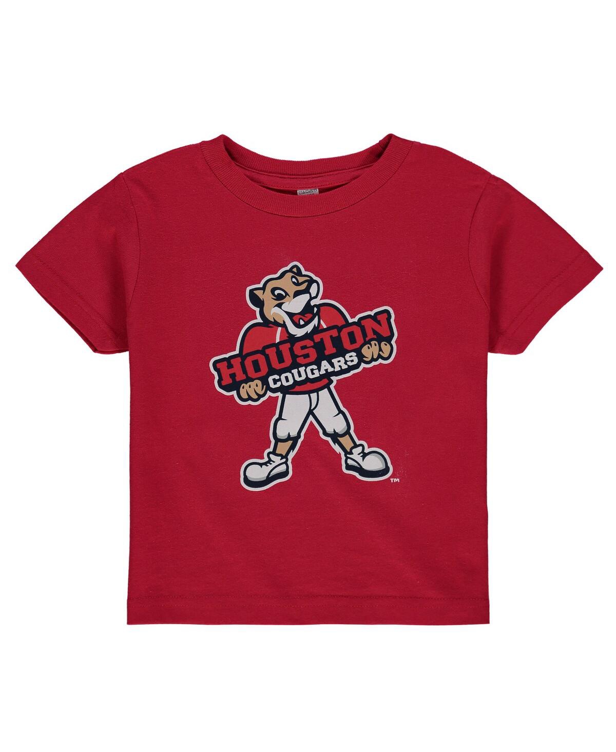 Two Feet Ahead Babies' Toddler Unisex Red Houston Cougars Big Logo T-shirt
