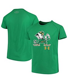 Youth Boys Kelly Green Notre Dame Fighting Irish 2.0 Logo Tech T-shirt