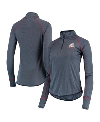 Women's Colosseum Navy Arizona Wildcats Stingray Raglan Quarter-Zip Top ...