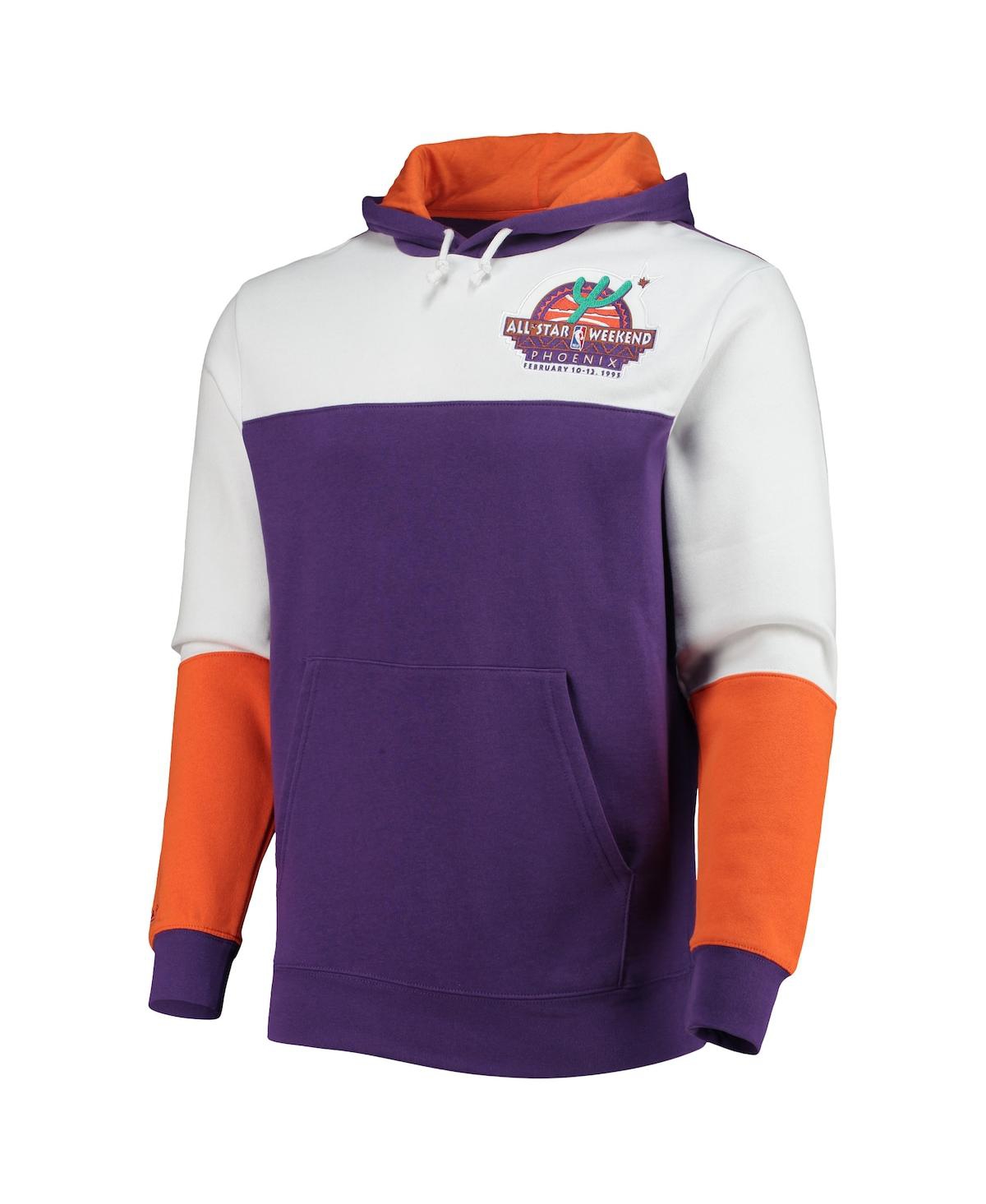 Mitchell & Ness Men's  Purple Nba Hardwood Classics 1995 All-star Game Colorblock Fusion Pullover Hoo In Purple