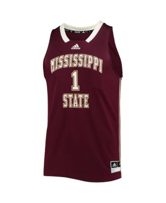 Men's #1 Maroon Mississippi State Bulldogs Reverse Retro Jersey