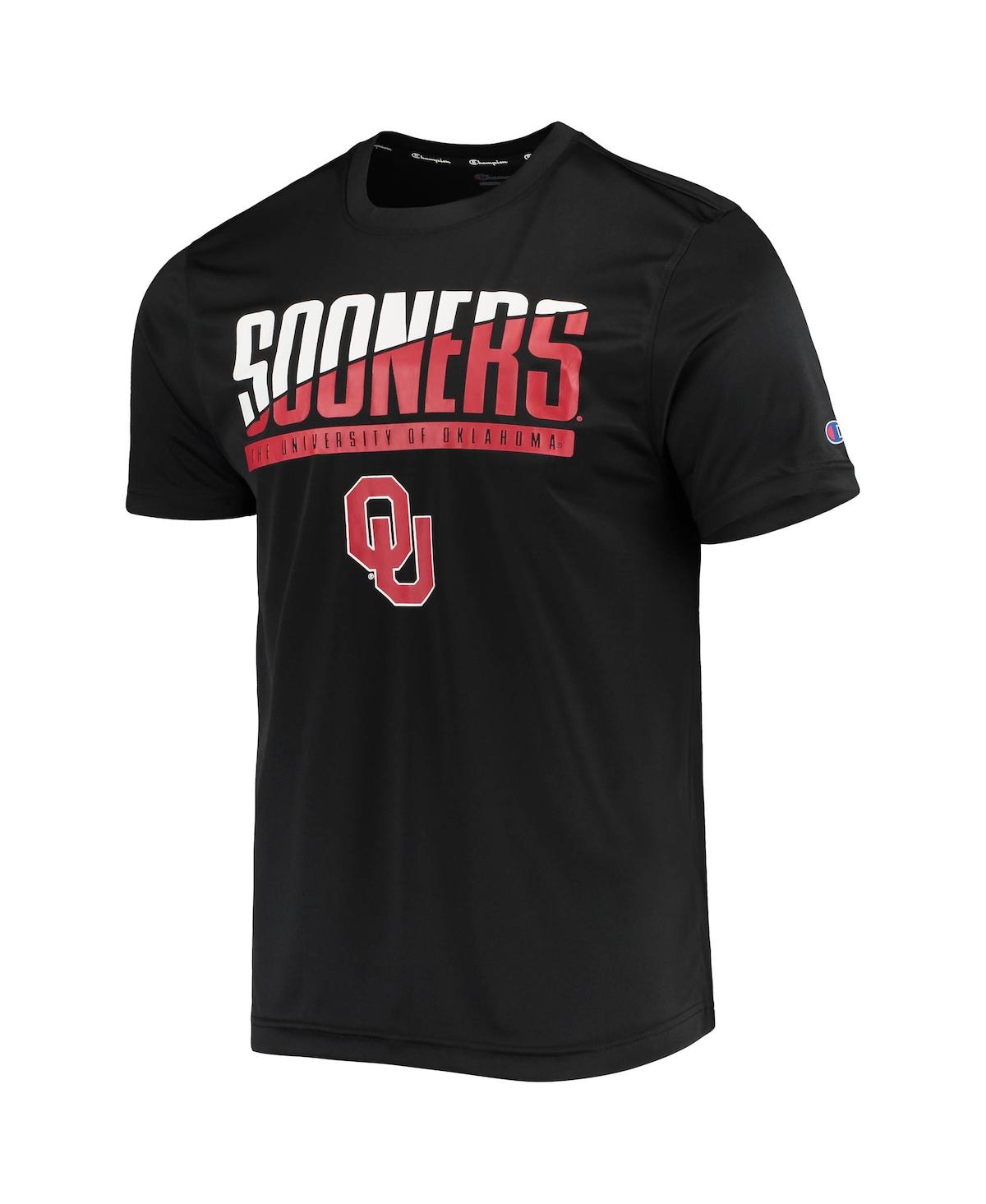 Men's ChampionOklahoma Sooners Wordmark Slash T-shirt - Black