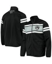 Men's Brooklyn Nets Starter Black/Gray NBA 75th Anniversary Academy II  Full-Zip Jacket