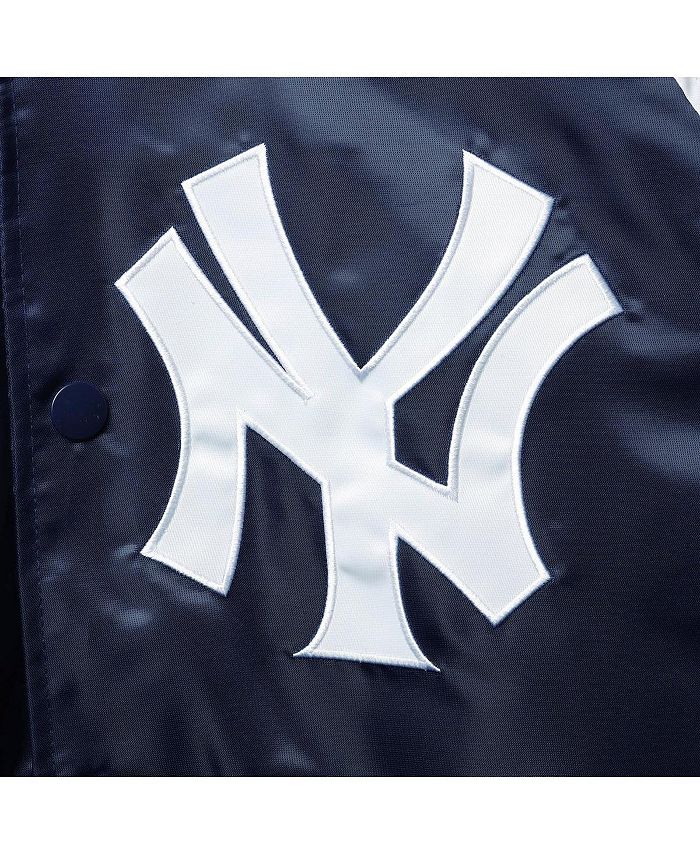 New York Yankees Starter Reliever Varsity Satin Raglan Full-Snap