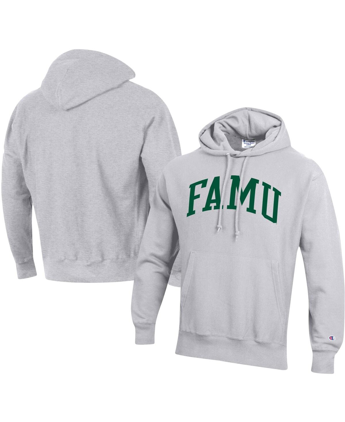 Champion Men's  Gray Florida A&m Rattlers Tall Arch Pullover Hoodie In Gray