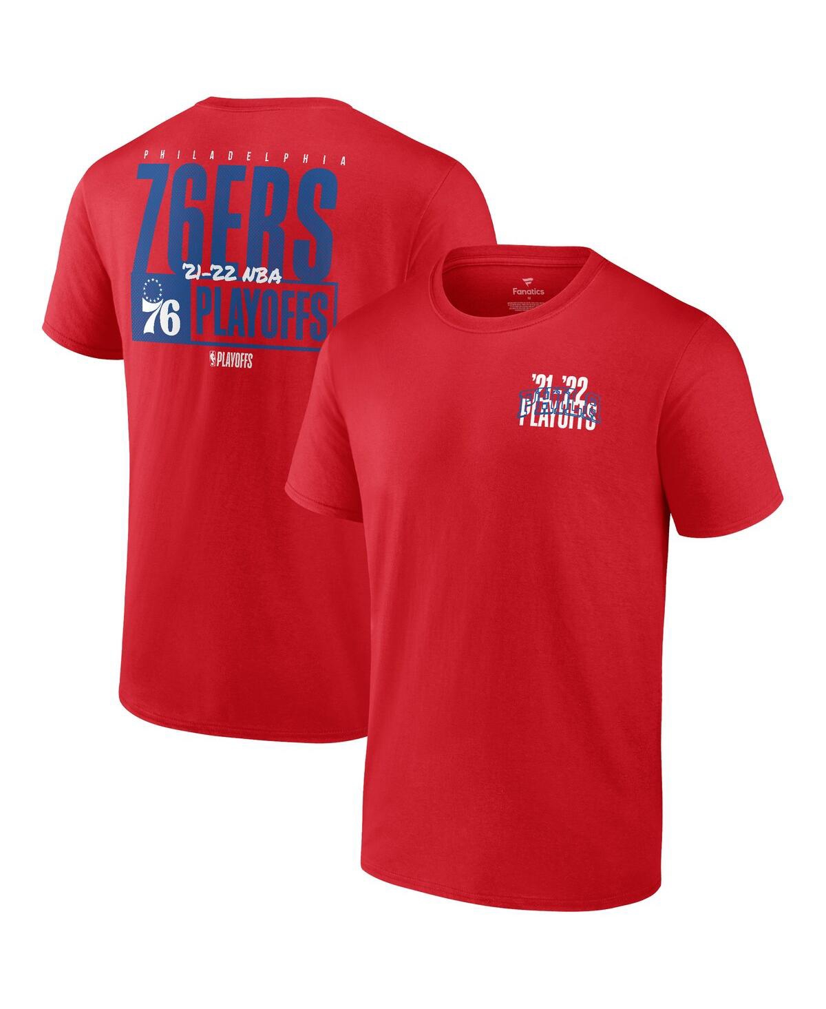Men's FanaticsPhiladelphia 76ers 2022 Nba Playoffs Dunk T-shirt - Red