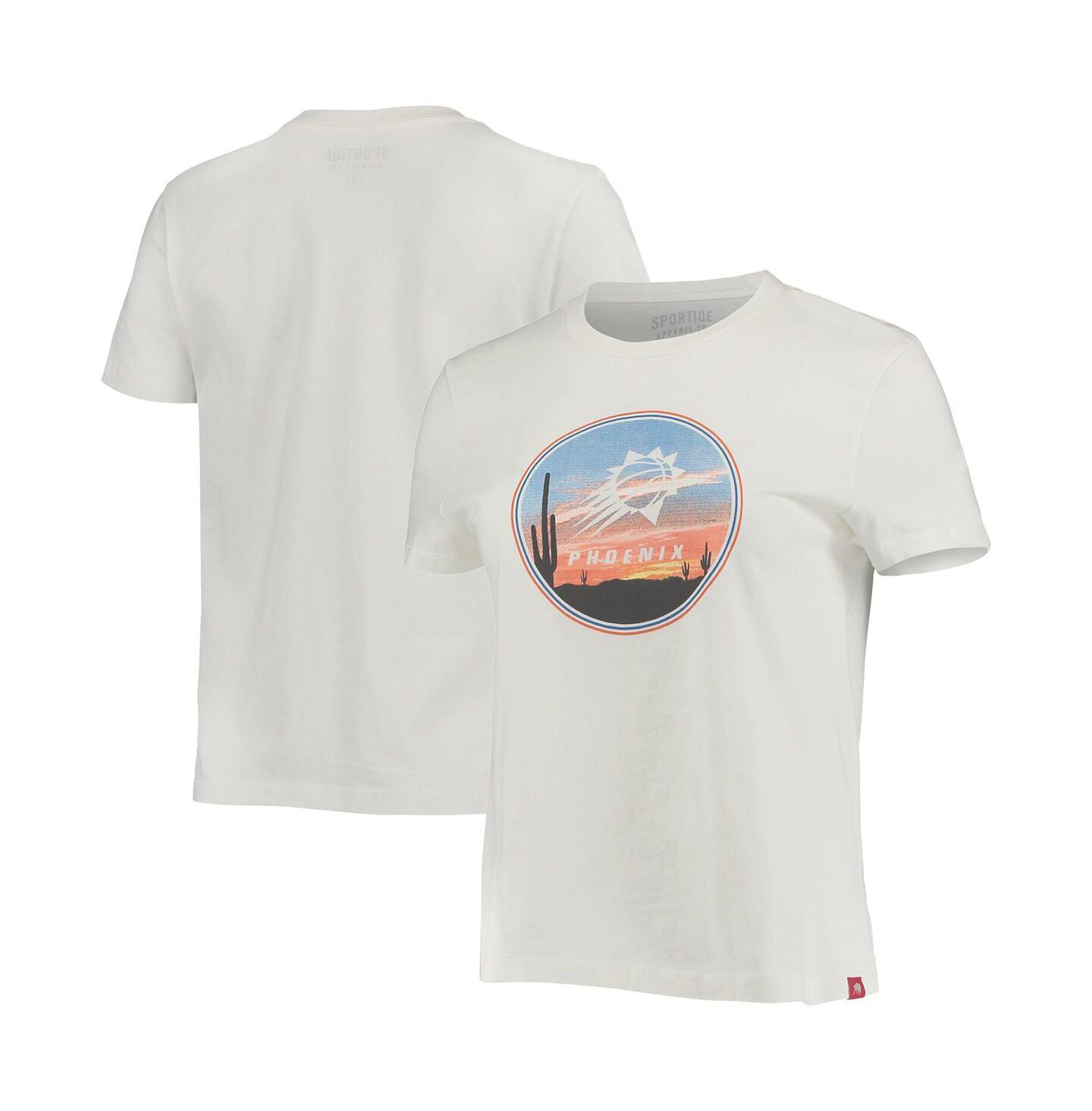 Женская футболка Sportiqe White Phoenix Suns Arcadia — фото 1