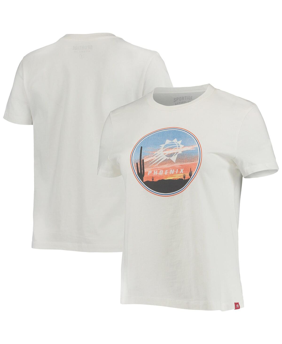 Sportiqe Women's  White Phoenix Suns Arcadia T-shirt