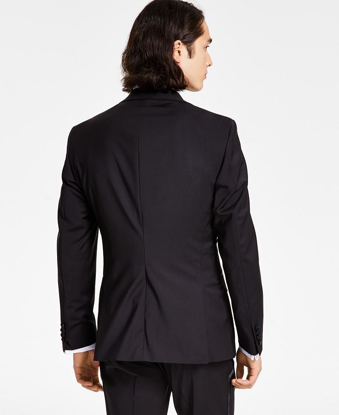 Calvin Klein Men's X-Fit Slim-Fit Infinite Stretch Black Tuxedo Jacket ...
