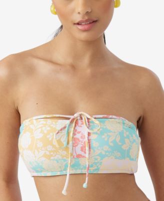 O'Neill - Juniors' Olivia Dreamland Printed Bandeau Bikini Top