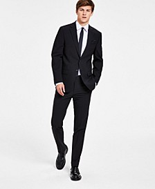 Men's Solid Skinny-Fit Wrinkle-Resistant Wool Suit Separates, Created for Macy's