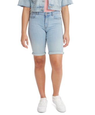 levi's denim bermuda shorts