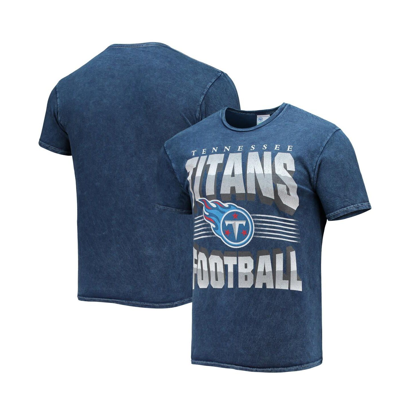Мужская футболка '47 Brand Navy Tennessee Titans Rocker Vintage-Inspired Tubular — фото 1