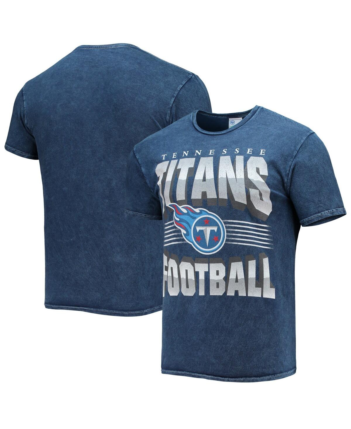 47 Brand Men's '47 Navy Tennessee Titans Rocker Vintage-inspired Tubular T-shirt