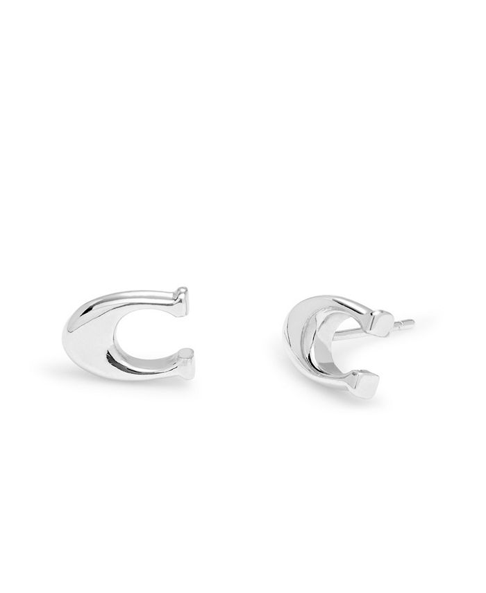COACH Signature C-Stud Earrings - Macy's