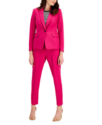 Tahari ASL Women's One-Button Blazer, Striped Top & Pants & Reviews - Wear  to Work - Women - Macy's